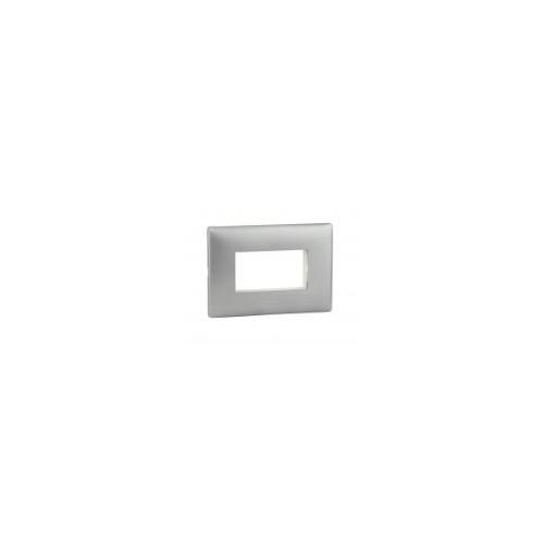 Legrand Mylinc 3M Silver Alu Cover Plate, 6763 82